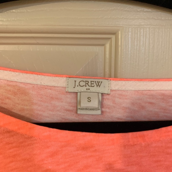 J Crew Orange/White/Blue Striped Top sz S - Picture 3 of 6